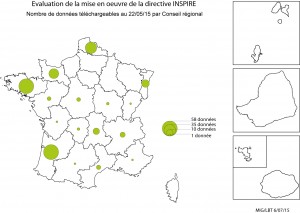 Carte des données téléchargeables par Conseil régional au 220515