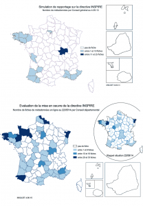 Carte diffusion MD par Conseil départemental 2013-2015