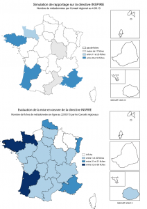 Carte diffusion MD par Conseil régional 2013-2015