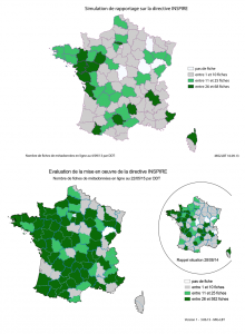 Carte diffusion MD par DDT 2013-2015